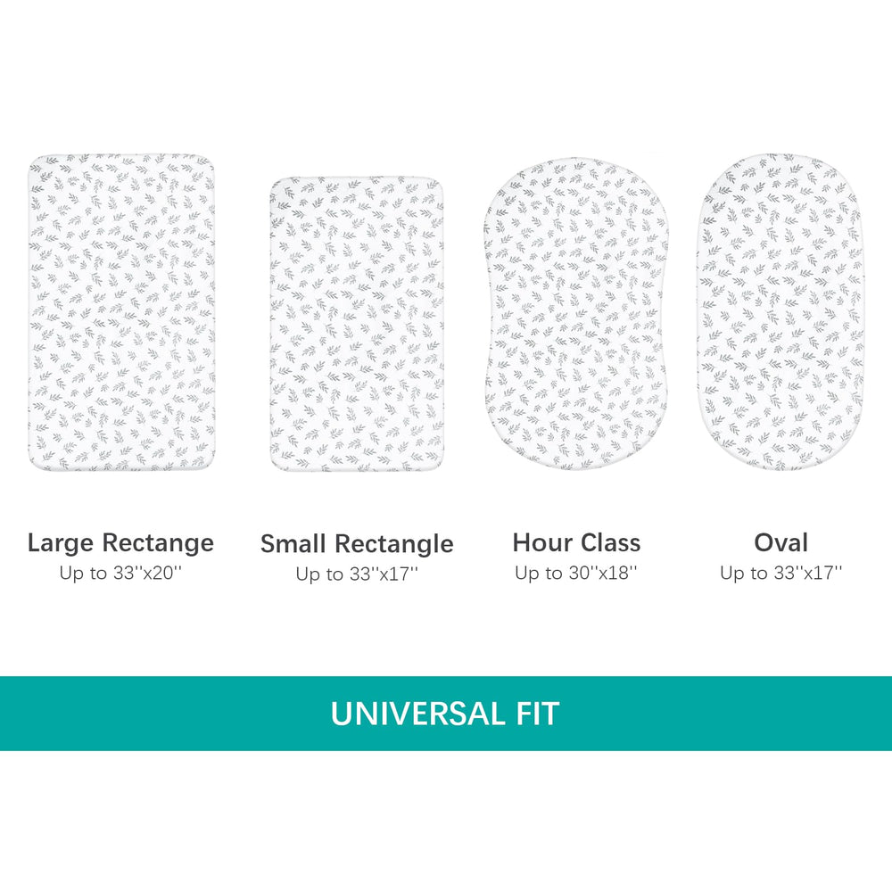 Biloban bassinet sheet breathable fabric for warm nights.