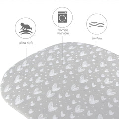 Biloban jersey cotton sheet for Munchkin Brica Travel Pod, ultra-soft and breathable.