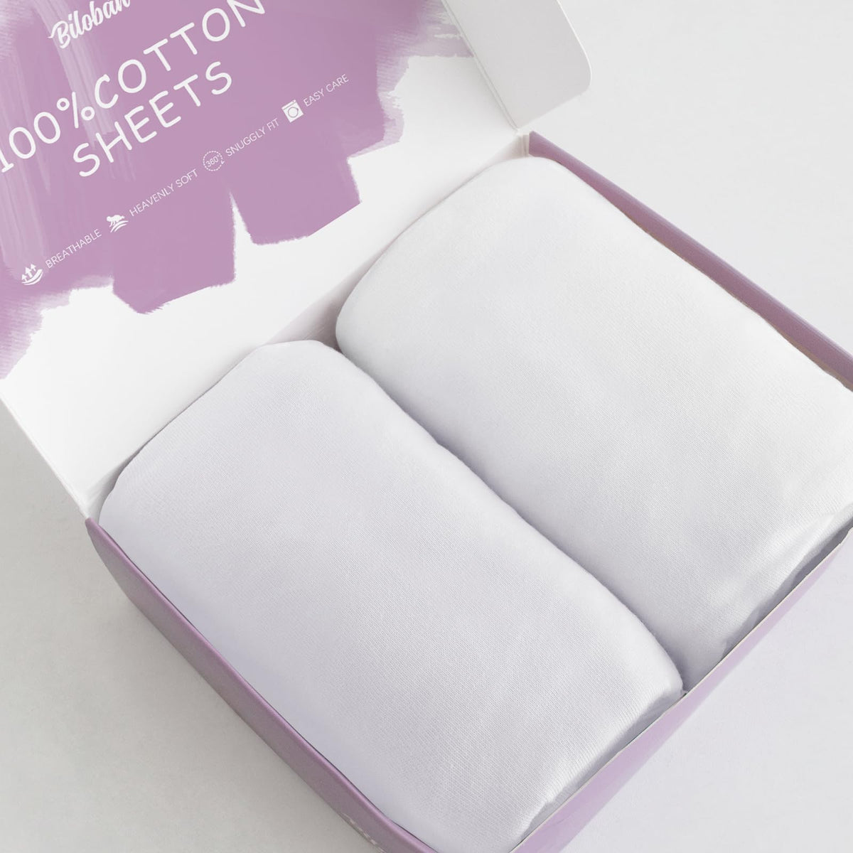 Biloban bassinet sheet 2-pack on SNOO and Chicco compatible bassinet, soft and breathable.