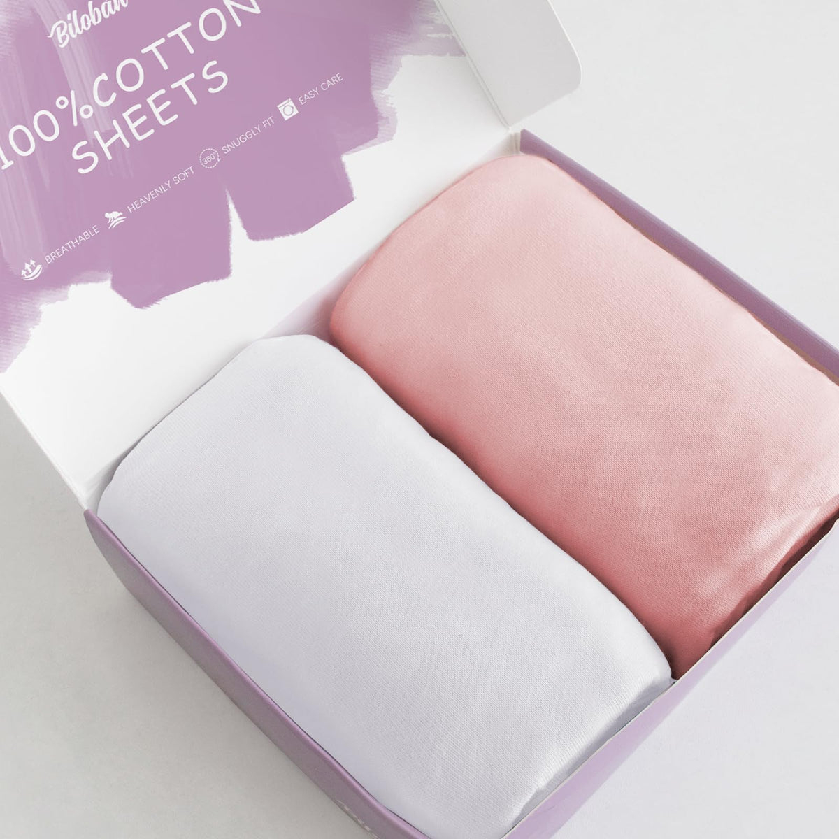 Biloban bassinet sheets with perfect-fit design for Maxi-COSI Iora and Graco Travel Lite, snug and secure