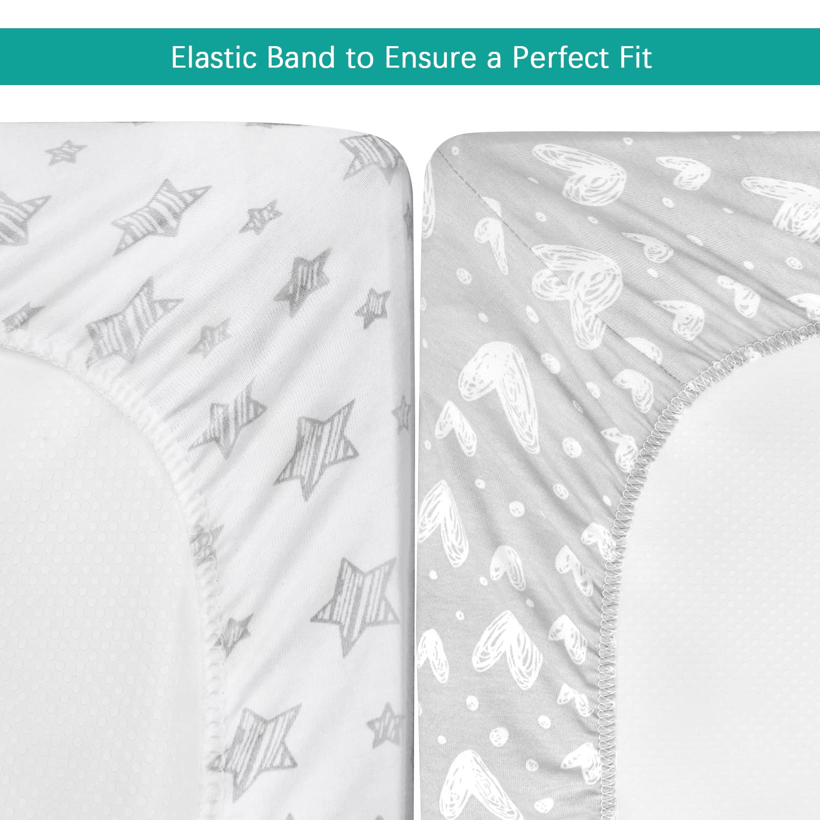 Biloban 100% cotton changing pad cover delivers soft, breathable comfort for baby skin.