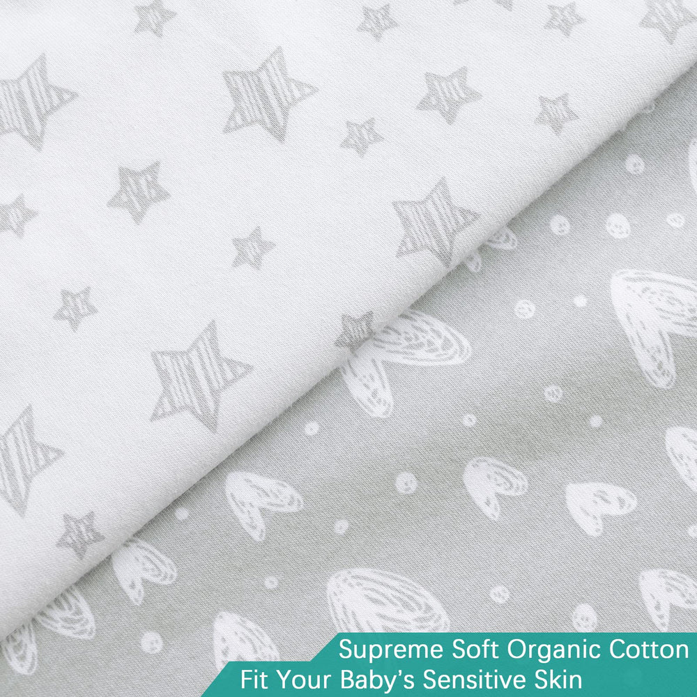 Biloban elastic band keeps the cover snug on most changing pads.