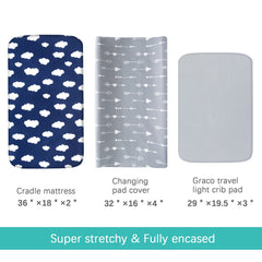 Biloban soft microfiber changing pad cover ideal for baby's delicate skin