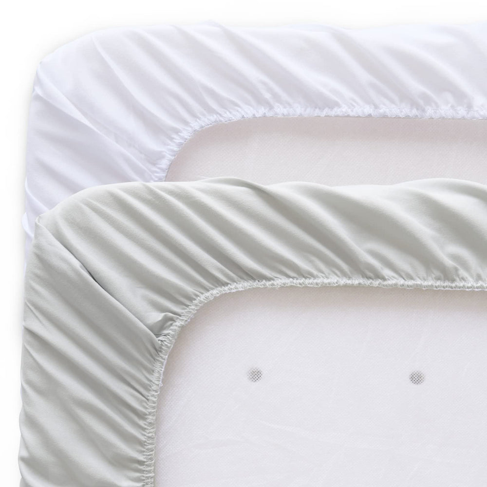 Biloban four-pack offers washable, easy-care bassinet protection.