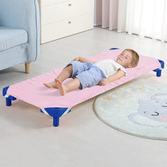 Biloban cot sheet closeup fabric shows soft microfiber for daycare comfort.