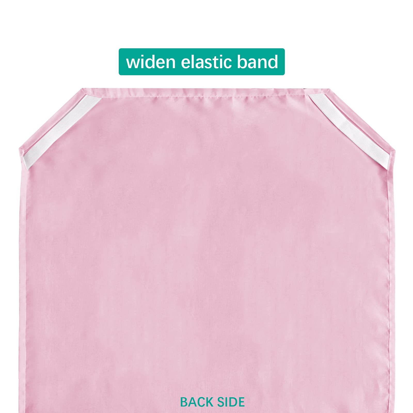 Biloban pink cot sheet care label highlights easy line-drying and gentle washing.