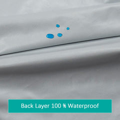 Biloban crib mattress protector with elastic edge keeps sheets secure