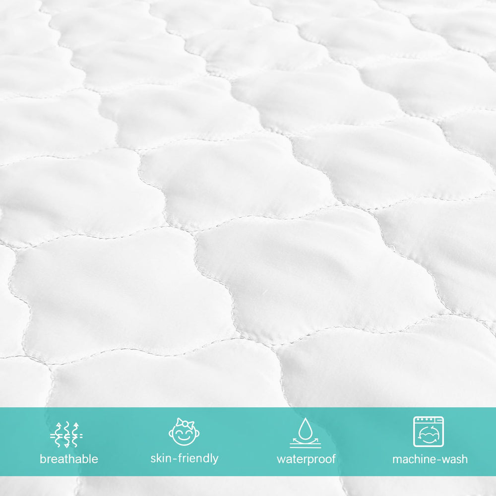 Biloban deep skirt with elastic fit for crib and toddler beds