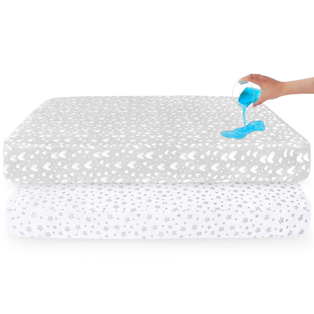Biloban durable wash-and-wear crib sheet designed for easy machine care
