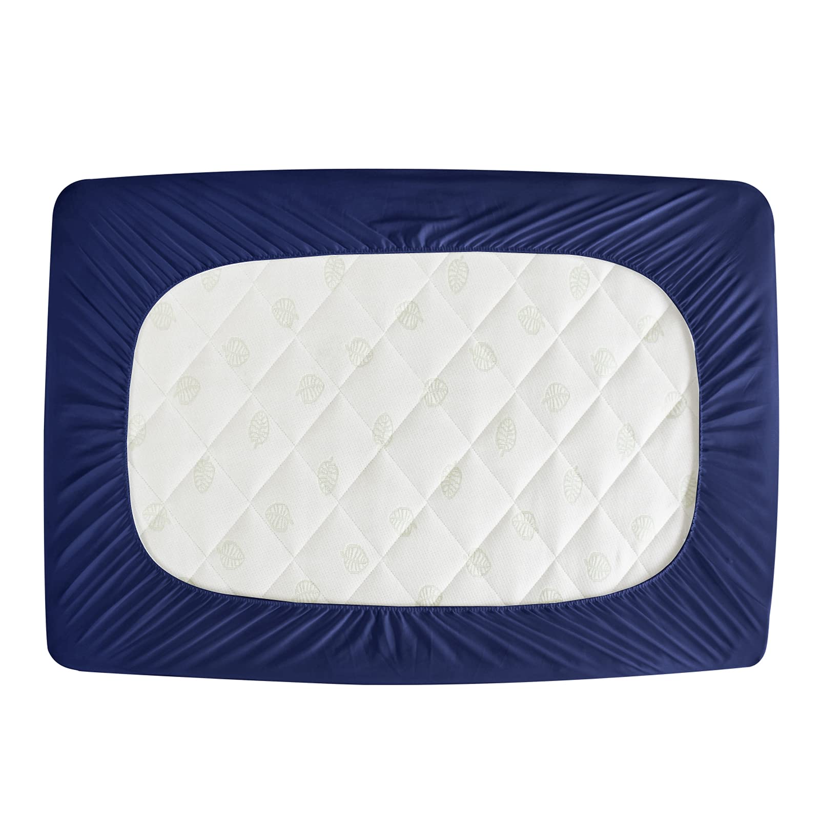 Biloban elastic-band surround secure fit reduces sheet movement during play.