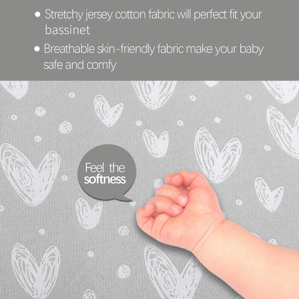 Fully encased elastic bottom edge keeps sheets securely in place.