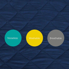 Elastic edge being installed easily on a travel cot.