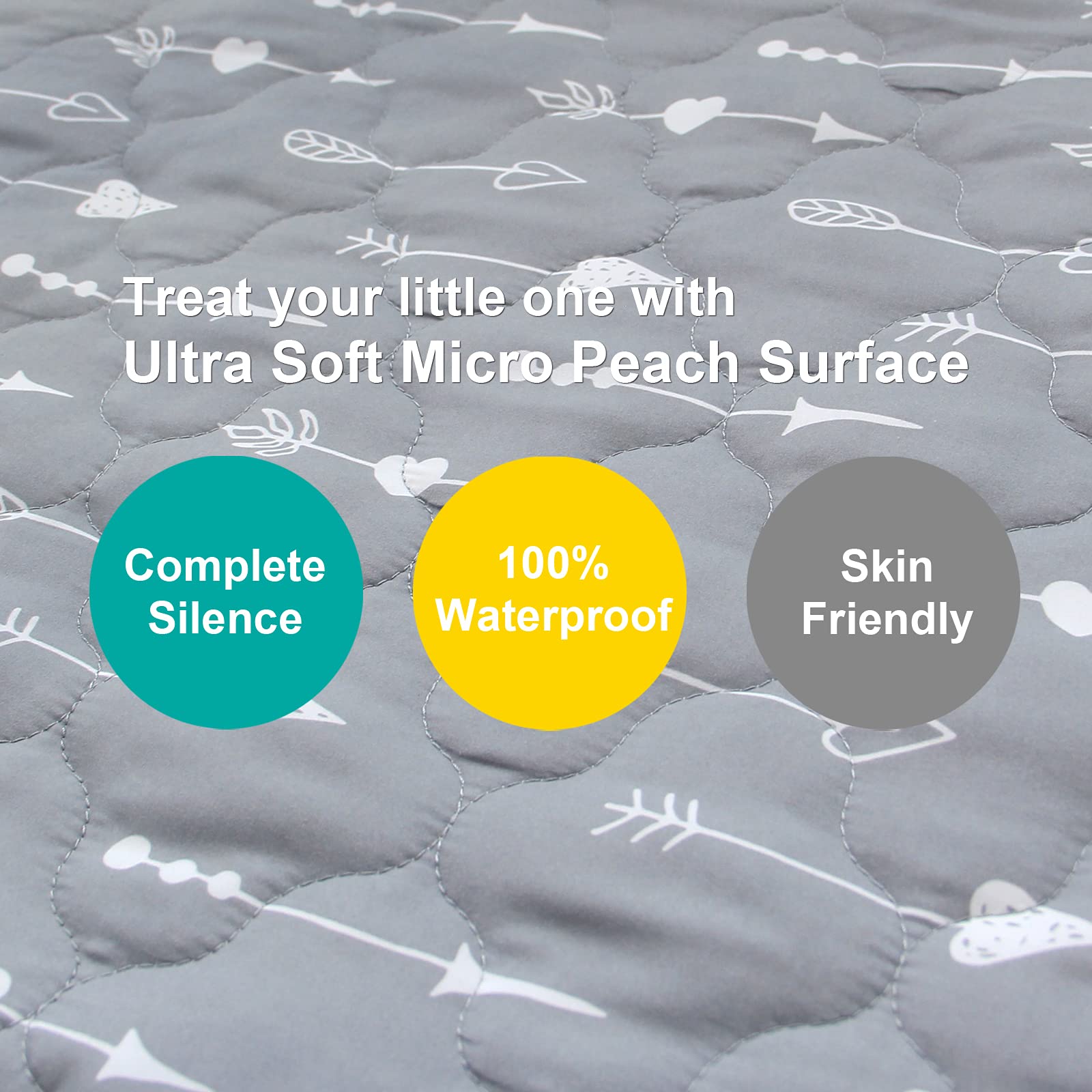 Biloban 39x27 playard cover fits securely on most mats for snuggly protection