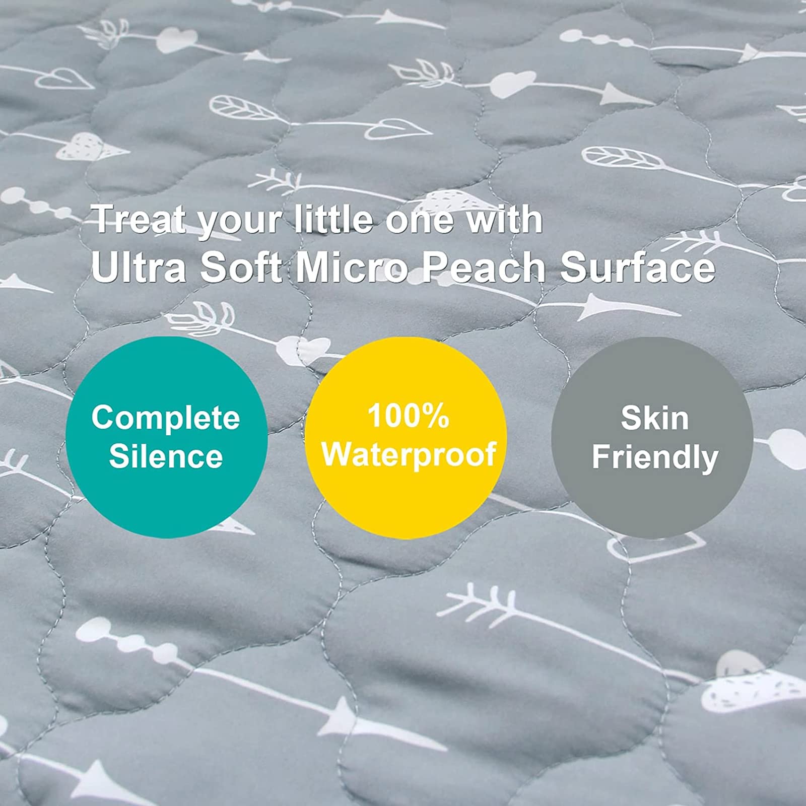 Biloban Graco Pack n Play compatible sheet keeps surfaces dry and comfortable.