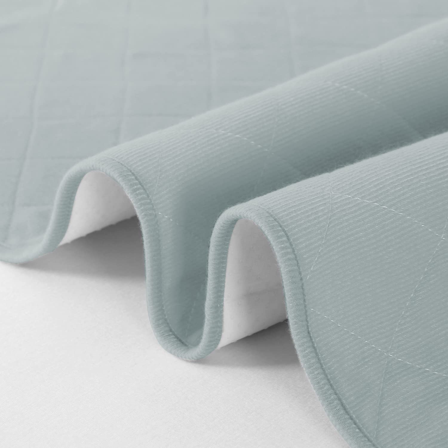 Biloban grey color blends with nursery decor and helps conceal minor messes