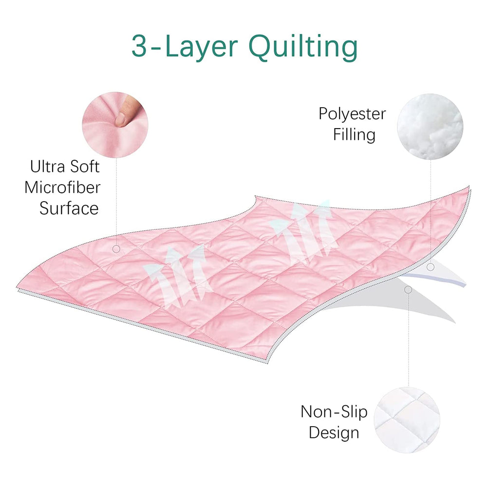 Biloban Joovy Travel Cot sheet pink quilted padding enables quick setup