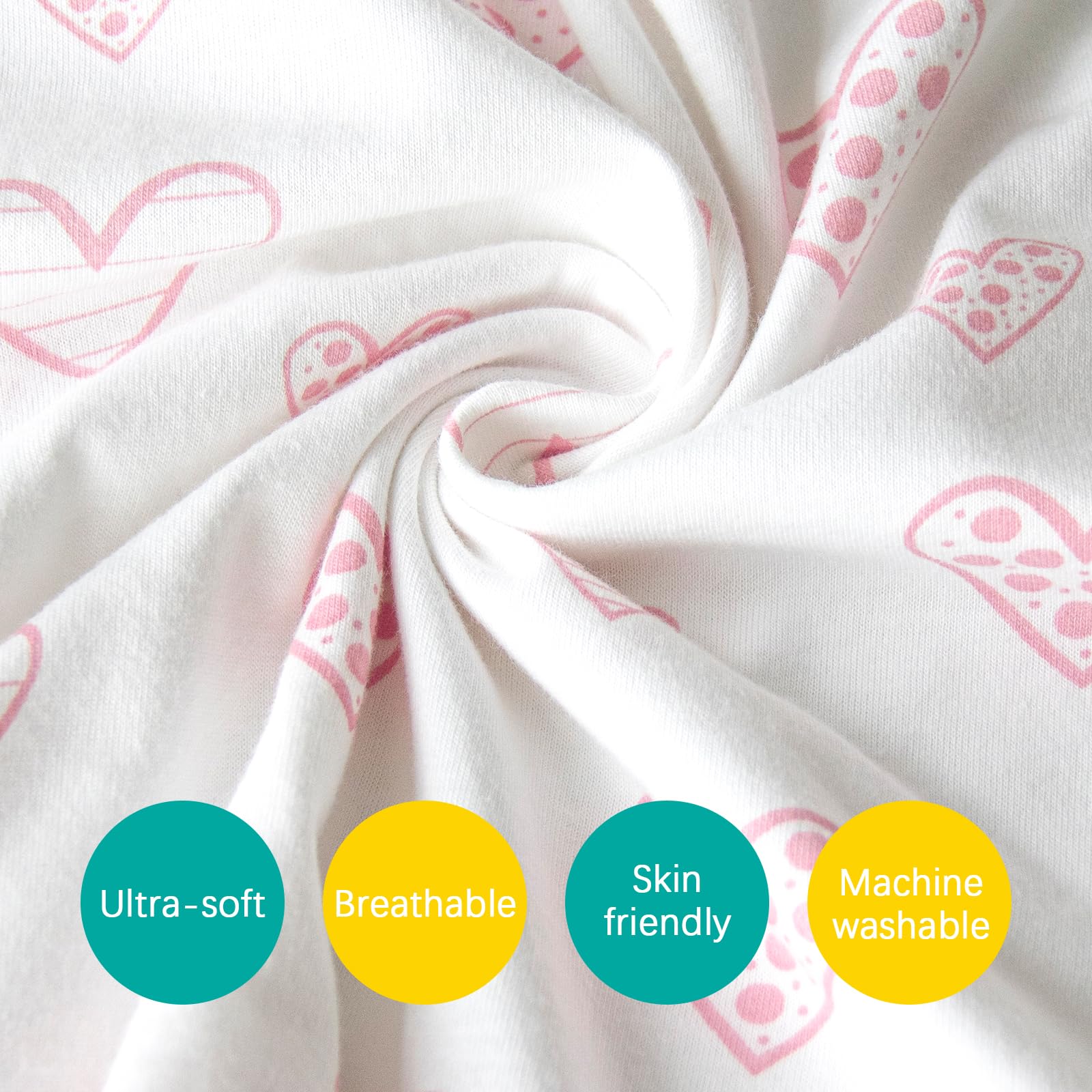 Biloban pink print pillowcase envelope closure on 14x19 pillow for quick care.