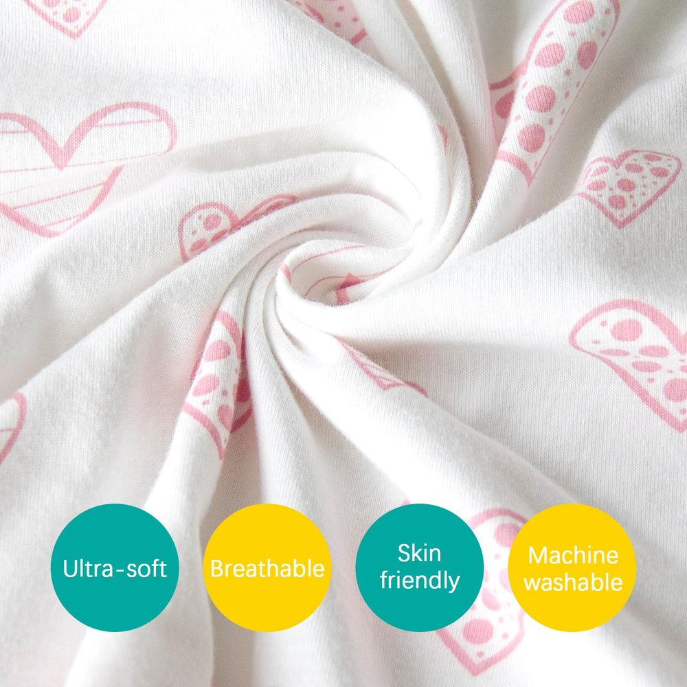 Biloban pink print pillowcase envelope closure on 14x19 pillow for quick care.