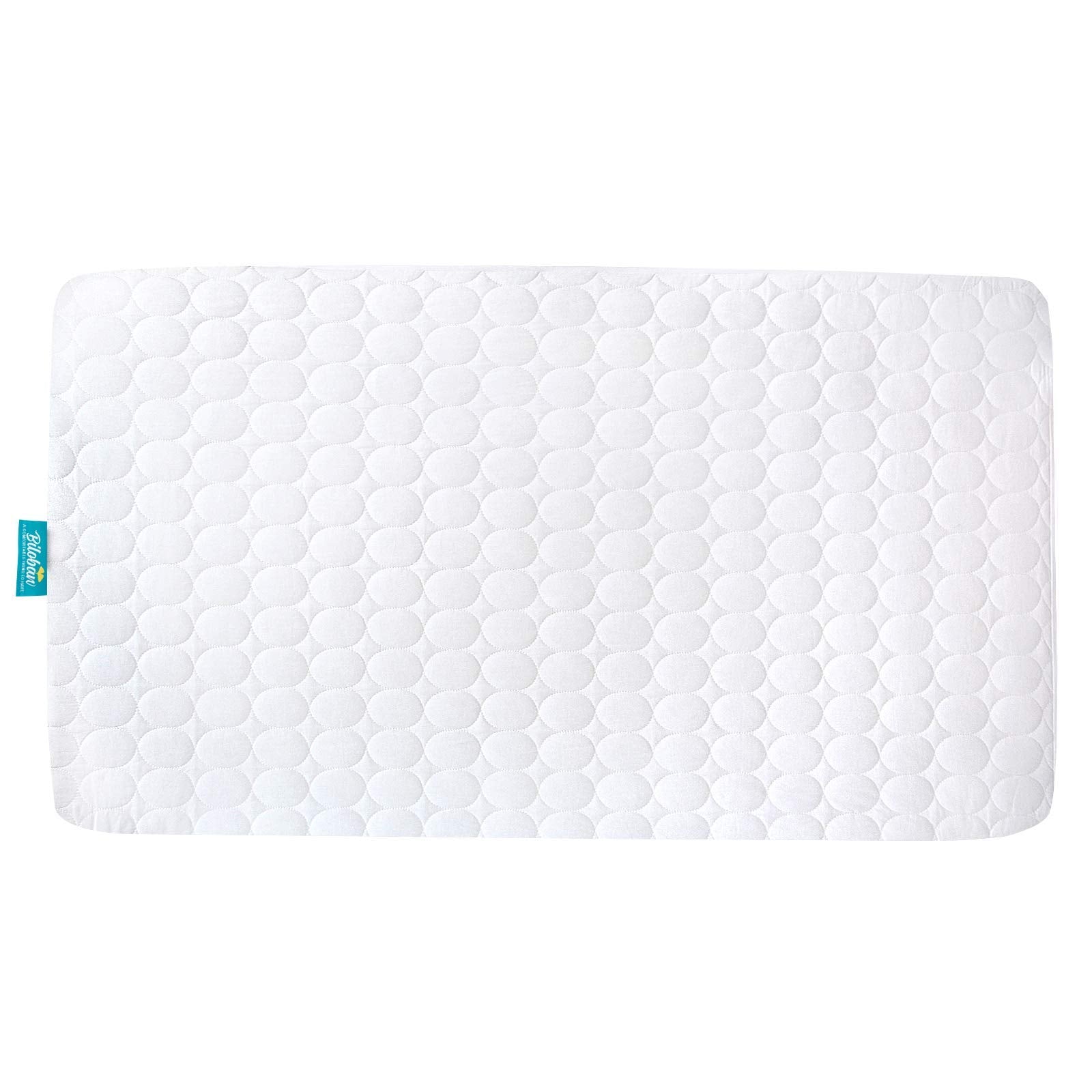 Biloban machine washable crib mattress pad cleans easily after spills