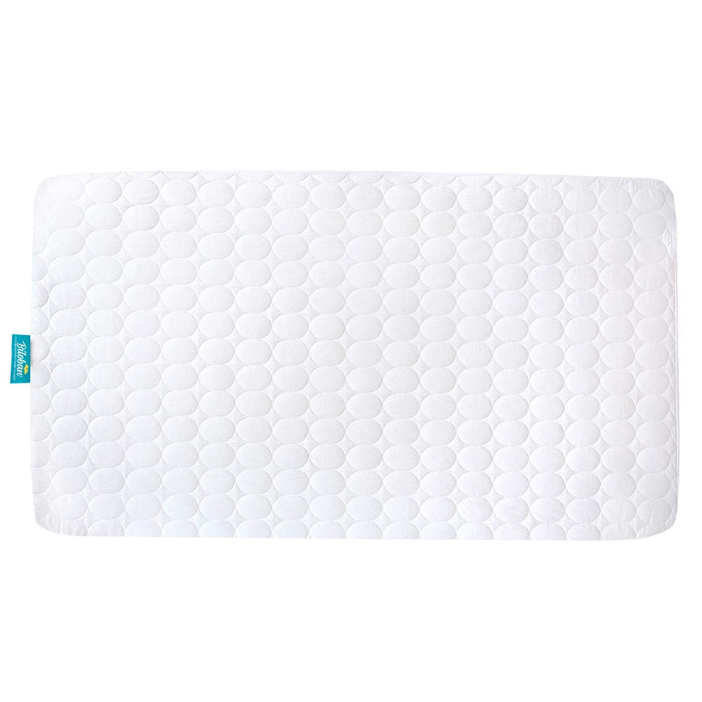 Biloban machine washable crib mattress pad cleans easily after spills