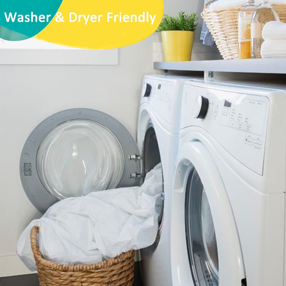Biloban machine-washable and dryer-safe for easy care.