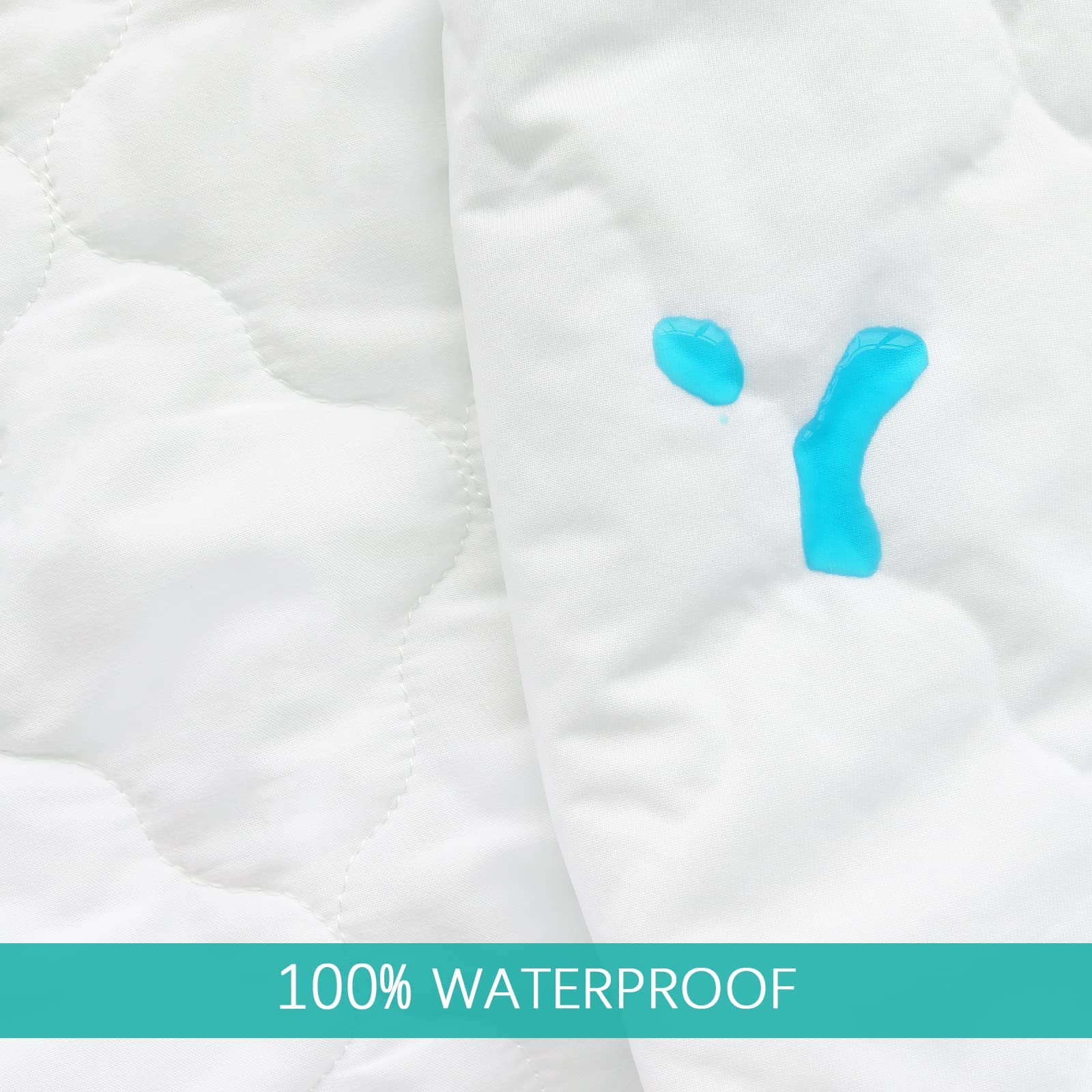 Biloban machine-washable mini crib protector for easy cleanup