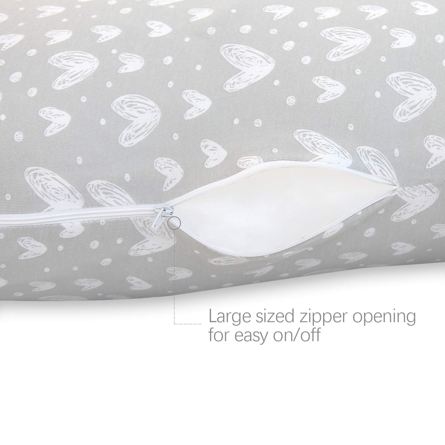 Biloban machine-washable pillowcase stays fresh with gentle cycle care.