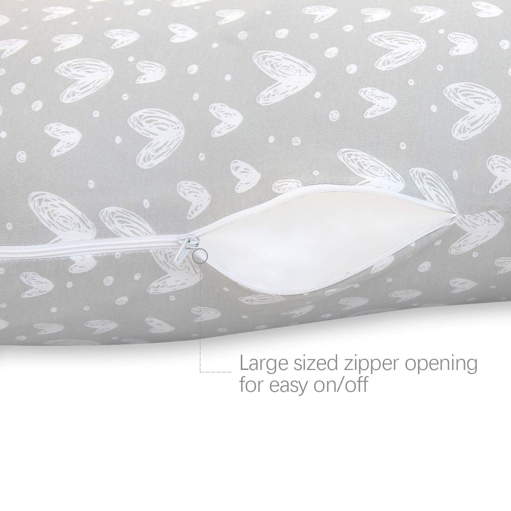 Biloban machine-washable pillowcase stays fresh with gentle cycle care.