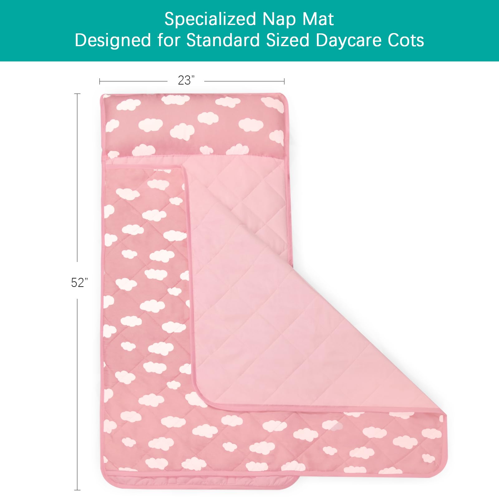 Biloban nap mat folded for travel demonstrates compact storage and easy transport.
