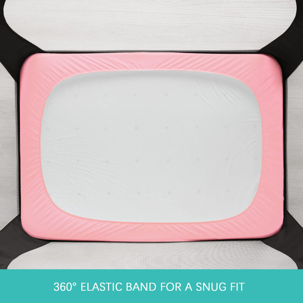 Biloban soft gray and pink palette blends with nursery decor.