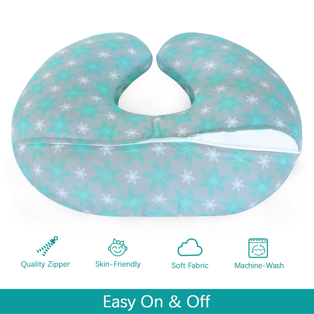 Biloban nursing pillow cover pattern design featuring stylish, calming print
