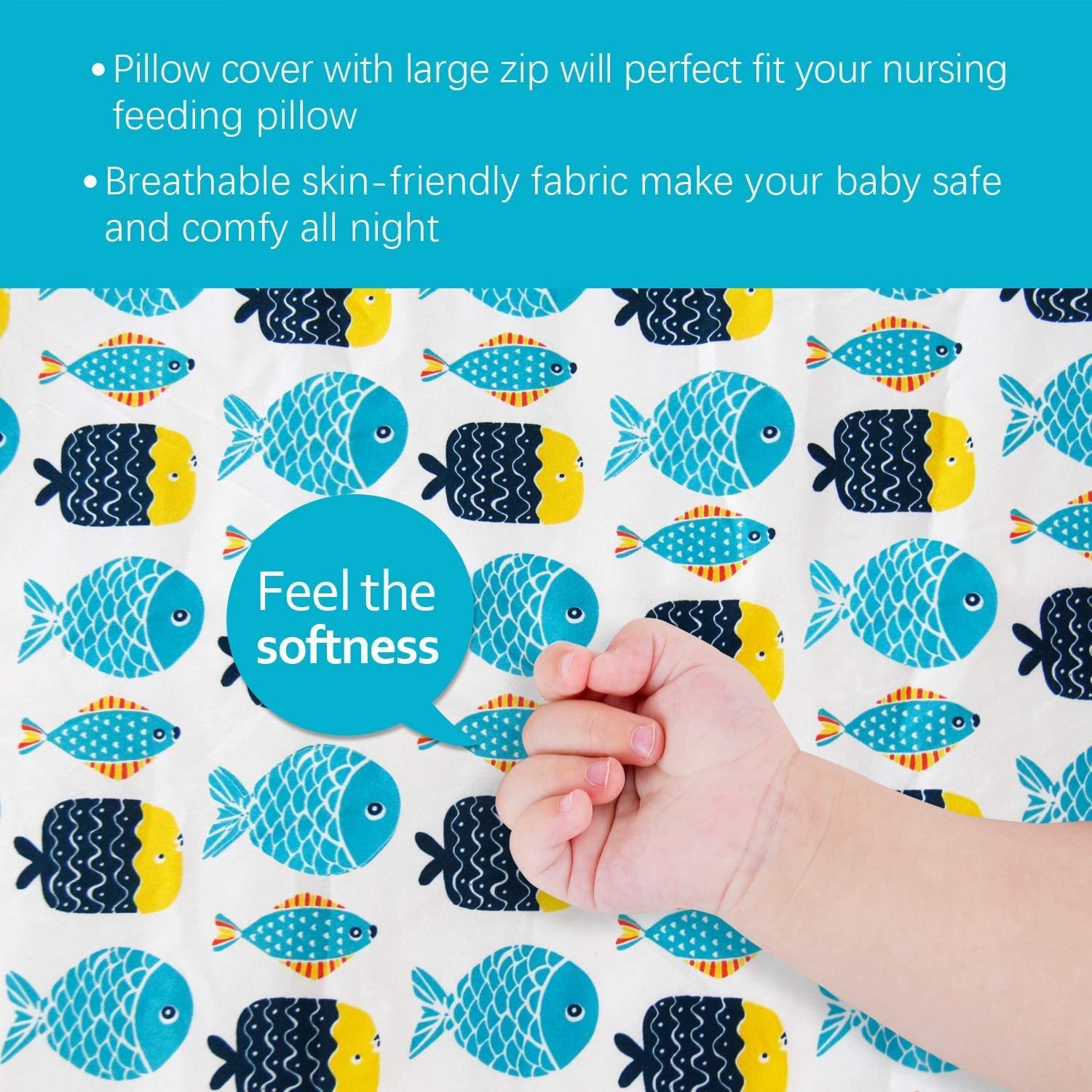 Stylish Biloban pattern adds cheerful vibes to feeding time.