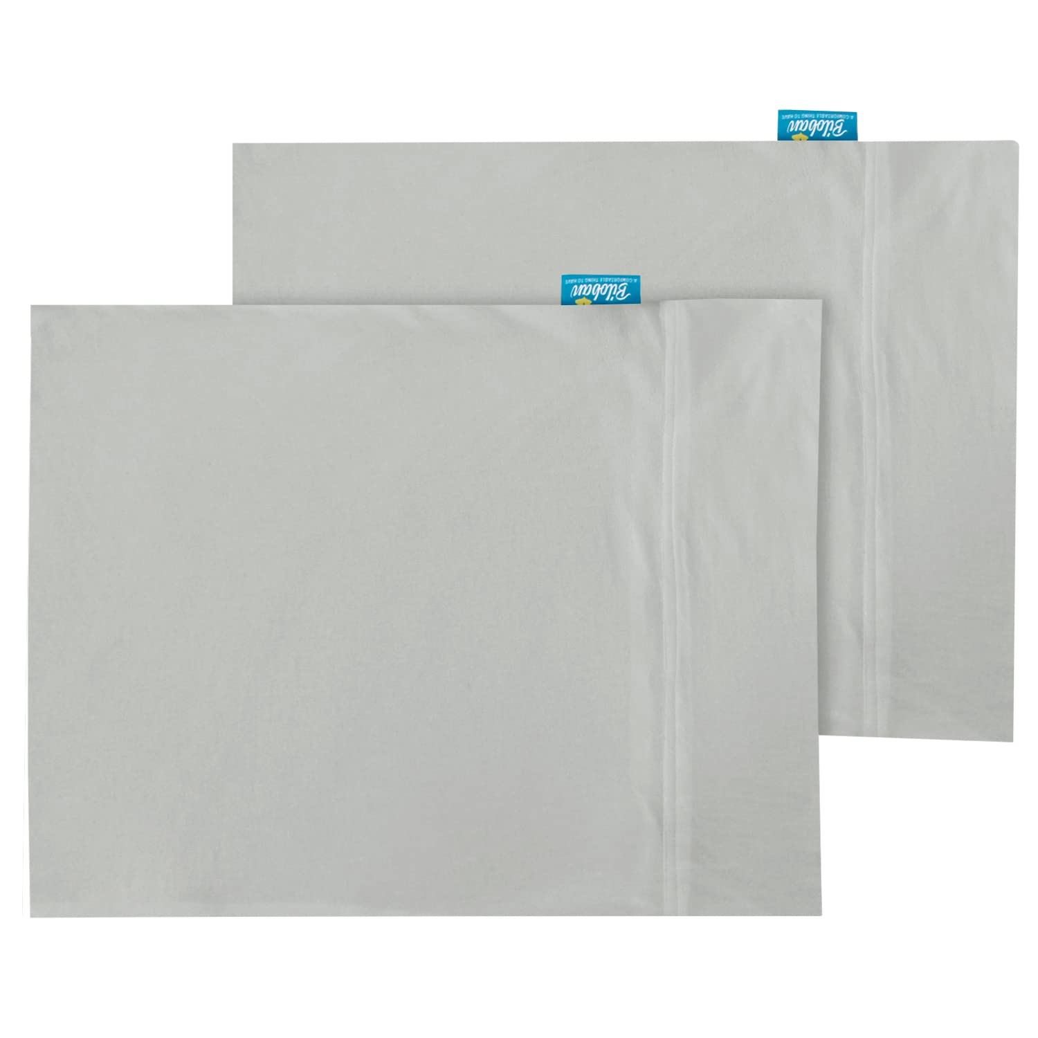 Close-up of Biloban soft jersey cotton fabric showing breathable, gentle texture.