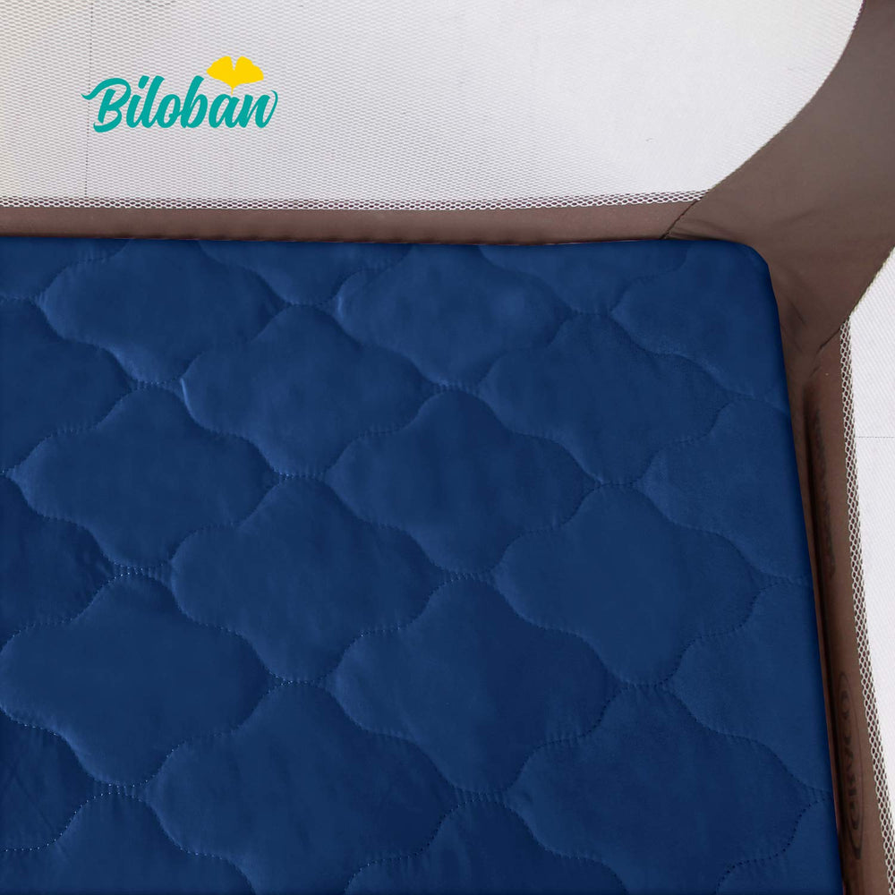 Biloban playpen sheet adds plush comfort for naps and quiet play