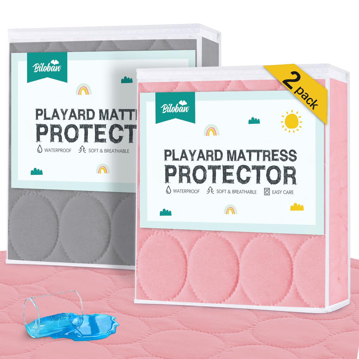 Yes, its 39x27 footprint with an elasticized 5 inch deep skirt fits most playard mattresses.