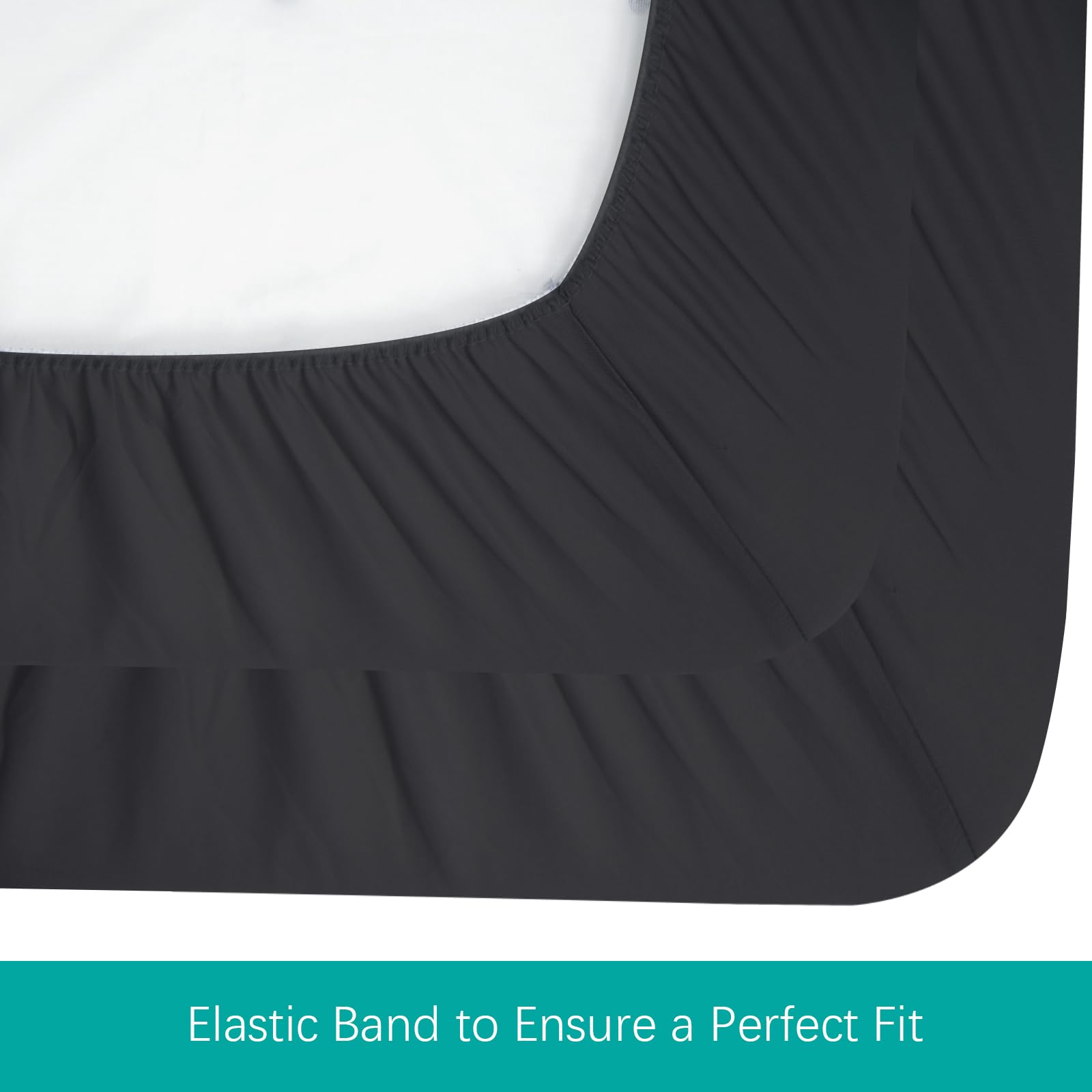 Machine-washable Biloban sheet keeps mini crib or playard tidy.