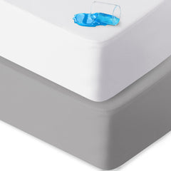 Biloban pack and play sheets with stretch skirt fit for secure 38x26 playards.