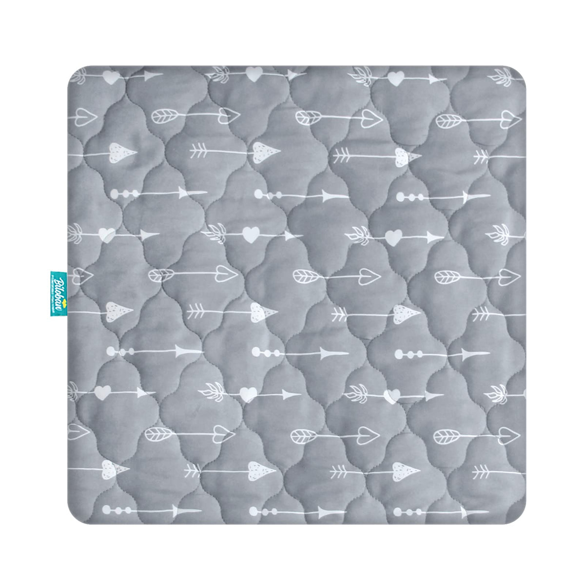 Biloban playard mattress cover square fit snugly protects standard play yards.