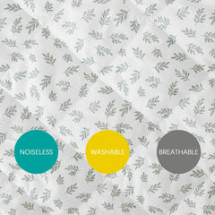 Biloban Regalo My Cot sheet elastic edge ensures secure fit.
