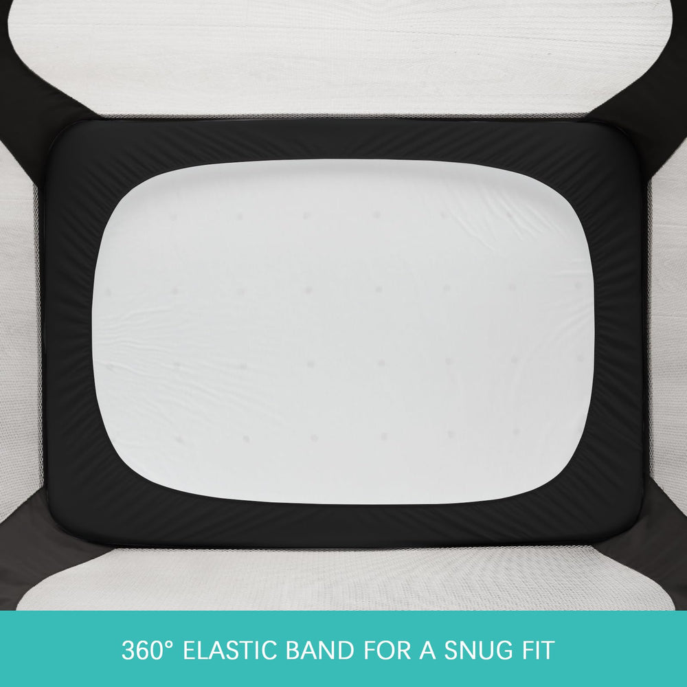 Biloban microfiber quilted top offers ultra soft touch for sensitive skin