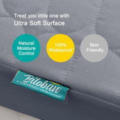 Biloban soft padded crib pad provides a quiet, comfy sleep surface
