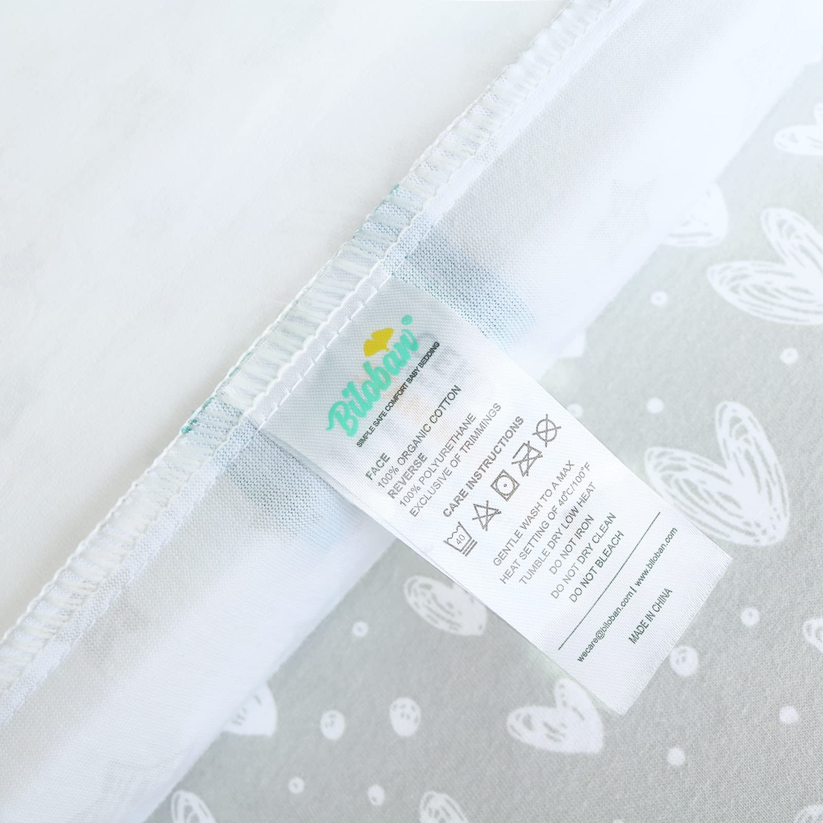Biloban soft-touch sheet white for skin-friendly comfort and quick machine washing