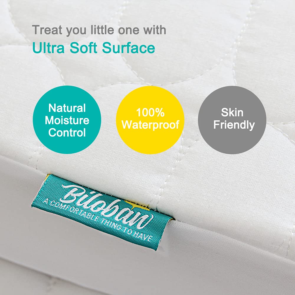 Biloban standard 52x28 crib pad fits standard mattresses securely