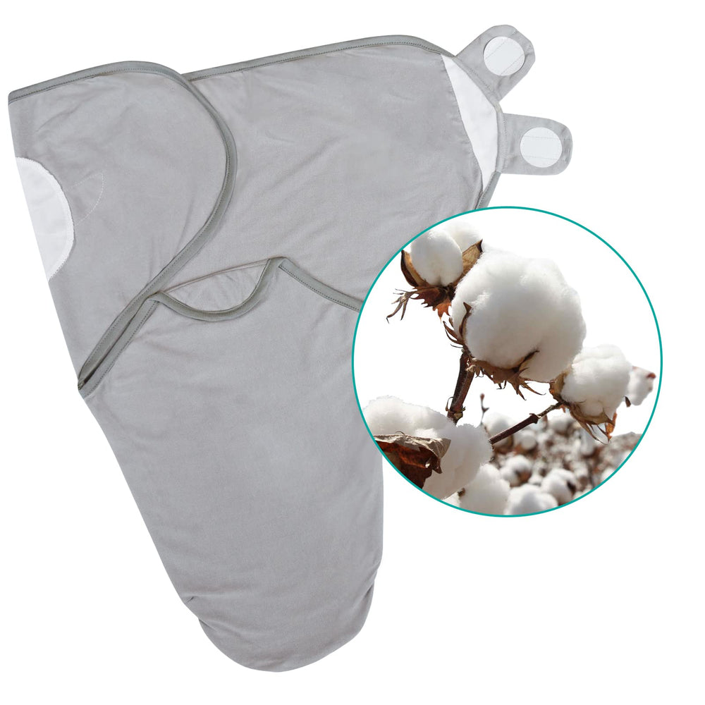 Biloban soft cotton swaddle offers breathable comfort for delicate newborn skin.