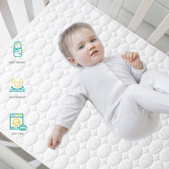 Biloban thick padding crib mat cover adds extra cushioning for comfort