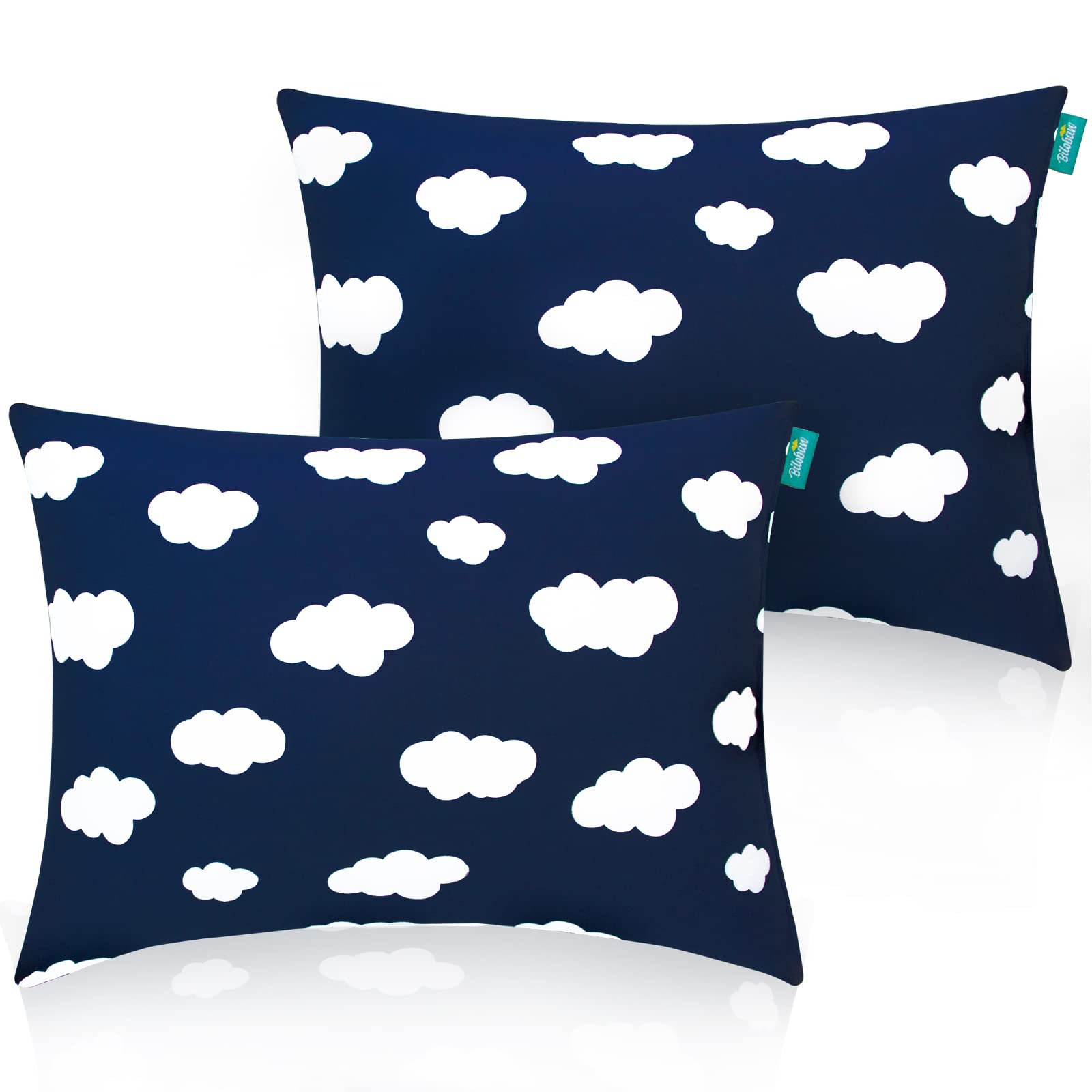 Biloban toddler pillow close-up shows ultra-soft fabric for delicate skin