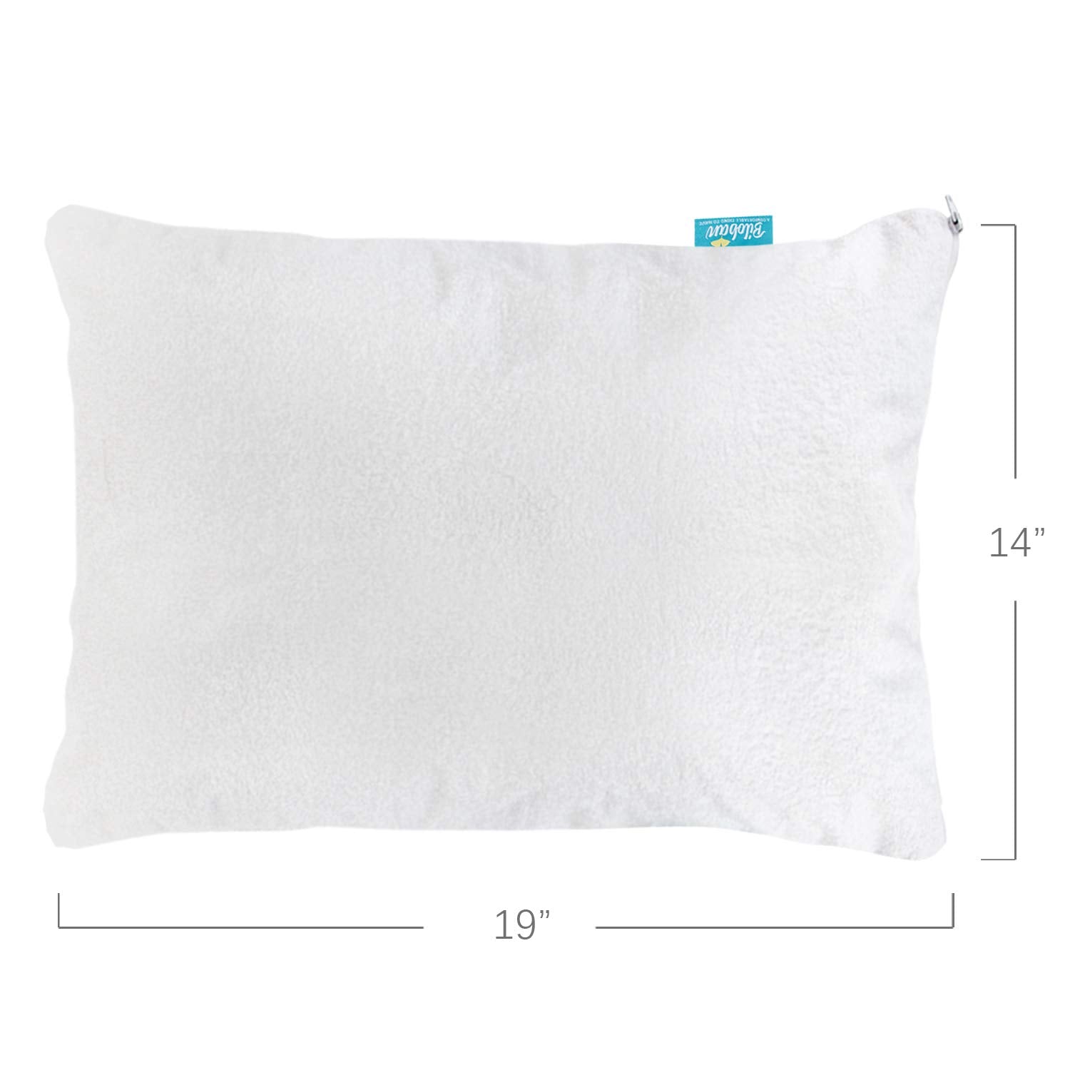 Biloban protector close-up of soft viscose bamboo fabric for quiet nights.