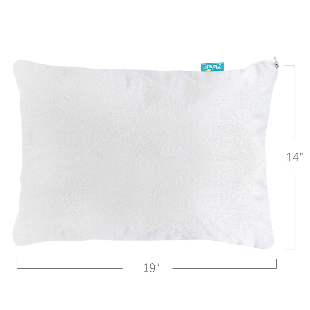 Biloban protector close-up of soft viscose bamboo fabric for quiet nights.
