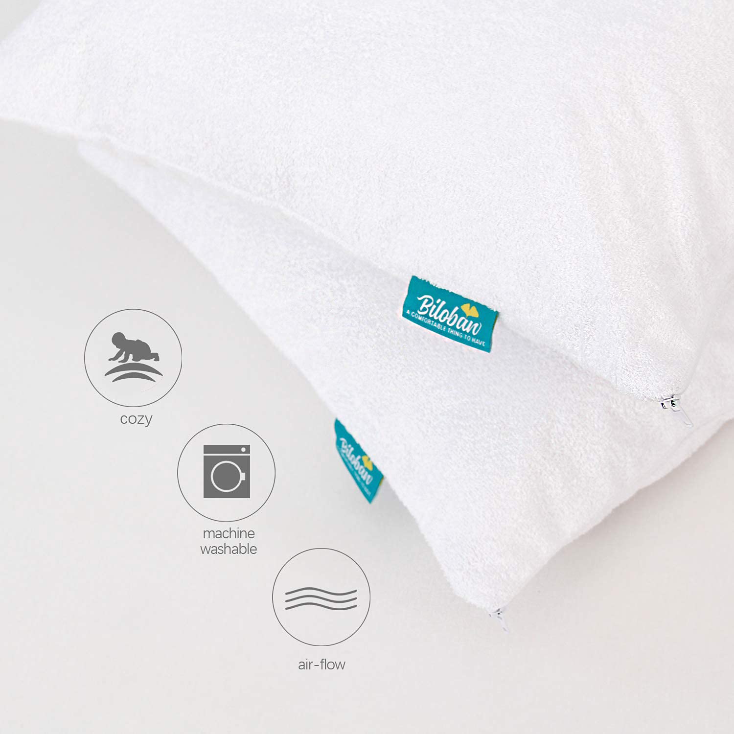 Biloban 13x18 and 14x19 fits toddler pillows securely.