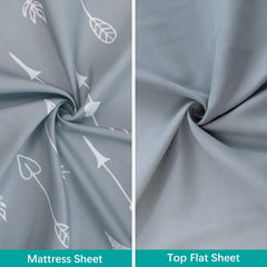 Biloban fitted-sheet-elastic-edges keeps sheet secure during sleep